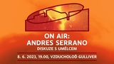 Andres Serrano na palubě vzducholodi Gulliver - DOX