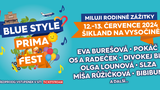 Letní rodinný festival BLUE STYLE PRIMA FEST v největším zábavním parku Šikland