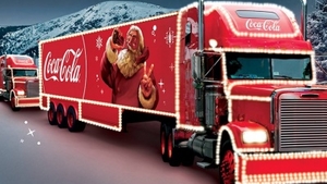Coca-Cola Vánoční kamion - Slaný - Masarykovo náměstí