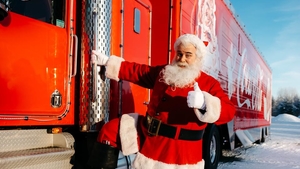 Vánoční kamion Coca-Cola - HM Albert OC Olympia Olomouc