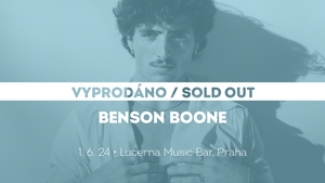 Benson Boone přijede na první český koncert - Lucerna Music Bar