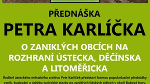 Zaniklé obce - přednáška Petra Karlíčka - Litoměřice
