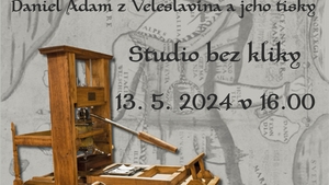 Workshop tisku na replice tiskařského lisu na výstavě v Rakovníku