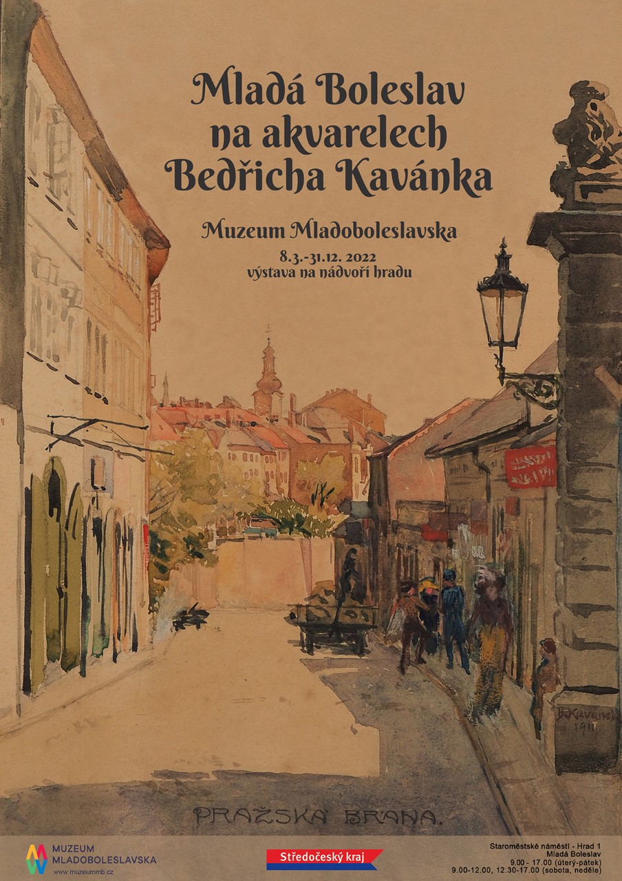 Boleslav na akvarelech Bedřicha Kavánka- Mladá Boleslav -Mladá Boleslav