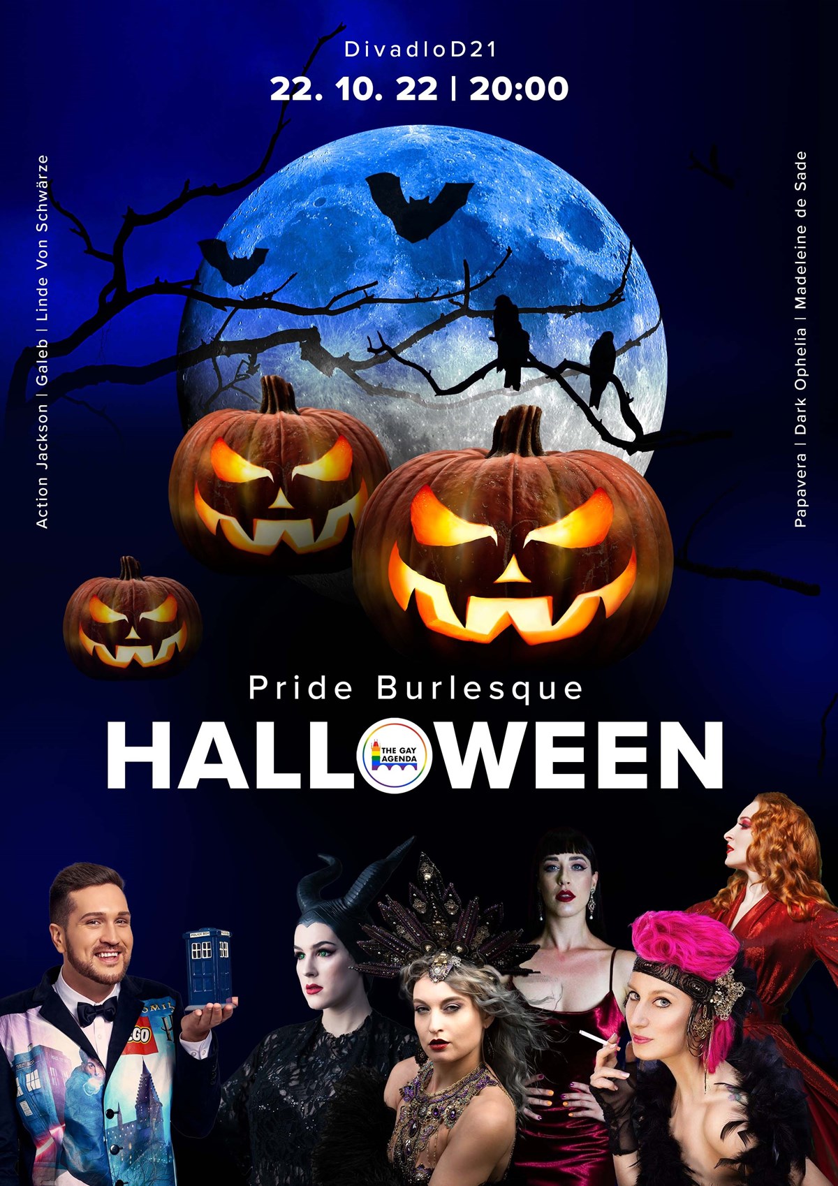 Pride Burlesque: Halloween- Divadlo D21 Praha -Divadlo D21
