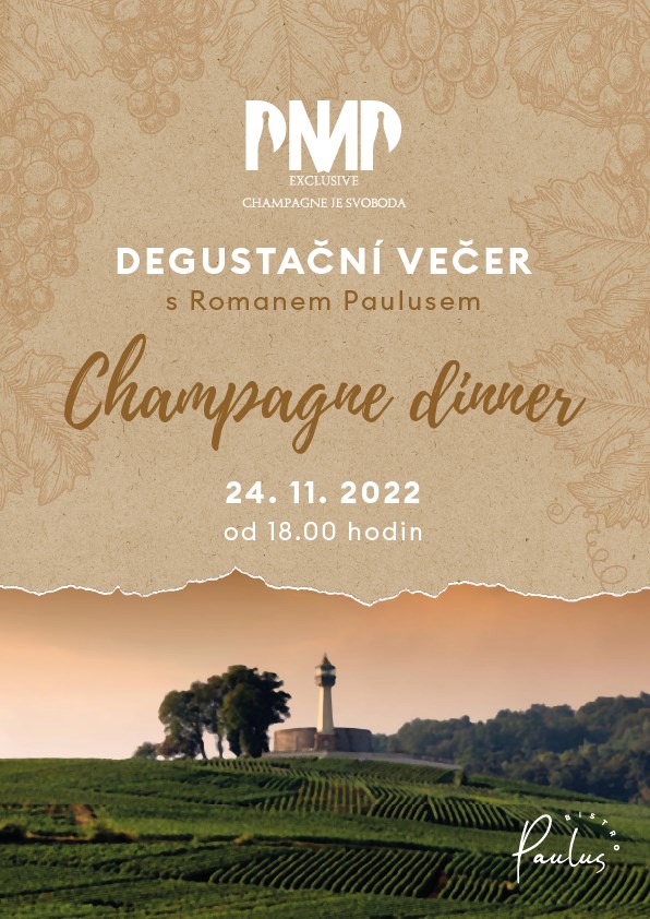 Degustační večer s Romanem Paulusem - Champagne dinner- Olomouc -Olomouc