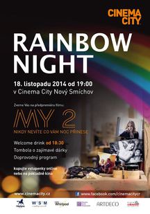 Rainbow Night v Cinema City zve na předpremiéru nového českého filmu „MY 2“ a bohatou tombolu