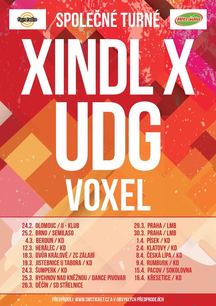 Společné turné – XINDLa X, UDG a VOXELa – začíná již v únoru