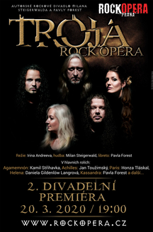 RockOpera Praha přidává pro velký zájem druhou premiéru Tróji na 20. března