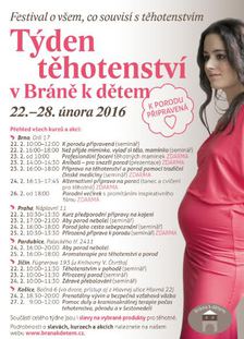 Festival o všem, co souvisí s těhotenstvím - Týden těhotenství v Bráně k dětem