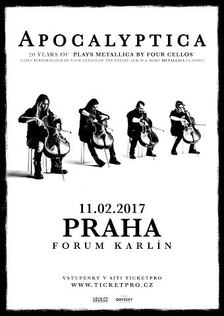 Apocalyptica oznamuje termíny turné "20 years plays Metallica by four cellos" - V Praze hrají 11. února 2017 - VYPRODÁNO