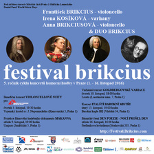 Festival Brikcius 2016 - 5. ročník cyklu koncertů komorní hudby v Praze 