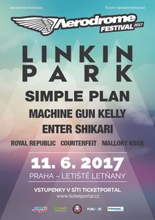 Aerodrome Festival bude opět nabitý hvězdami;  Vedle Linkin Park přiveze také Simple Plan, Machine Gun Kellyho, Enter Shikari nebo Royal Republic