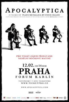 Finská APOCALYPTICA vyprodala i druhý pražský koncert ve Forum Karlín.  Kapela chce přidat třetí, nedělní rockové matiné