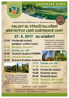 Oslavy 25. let výročí Kašperskohorských městských lesů