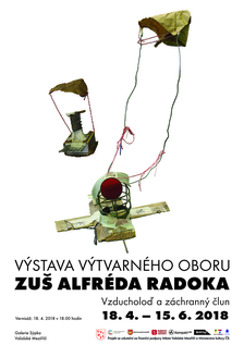 Vzducholoď a záchranný člun ZUŠ Alfréda Radoka Valašské Meziříčí v Galerii Sýpka