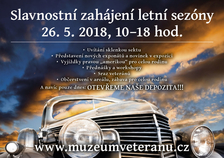 Slavnostní zahájení sezony v Muzeu veteránů Nová Bystřice