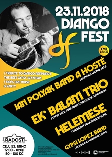 Django Fest / Helemese, Ek Balam Trio, Jan Polyak a hoste, Lopezovci - Hudební klub Radost