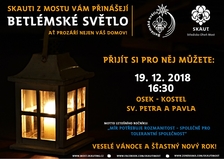 Betlémské světlo v Oseku 2018