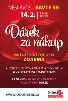 Valentýn - 14.2. neslavte… Bavte se! v OC Silesia Opava