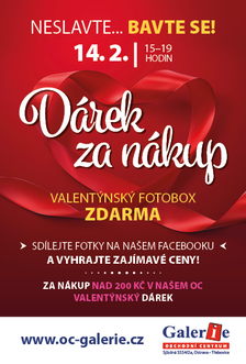 Valentýn 14.2. neslavte… Bavte se! v OC Galerie Ostrava