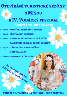 Otevírání turistické sezóny s Míšou a IV. Vodácký festival 20. 4. 2019