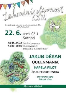 Zahradní slavnost pro absolventy a přátele České zemědělské univerzity v Praze 2019
