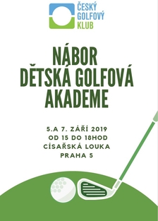 Nábor do dětské akademie Českého golfového klubu