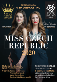 Casting Miss Czech Republic 2020 ve Zlatém Jablku