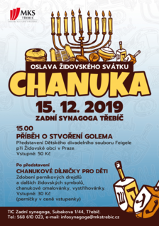 Oslava Chanuky v třebíčské synagoze
