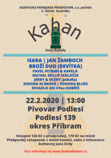 Festival hudby a divadla Kahan 2020