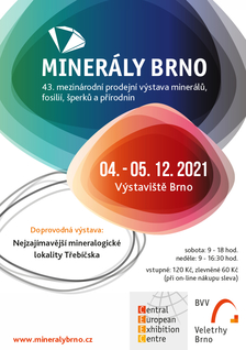 MINERÁLY BRNO 2021 - Výstaviště Brno