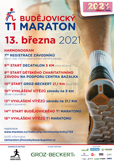Budějovický T1 maraton 2021 - Výstaviště České Budějovice