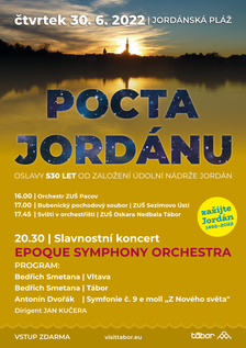 Pocta Jordánu. Koncert symfonického orchestru k 530. výročí založení údolní nádrže Jordán