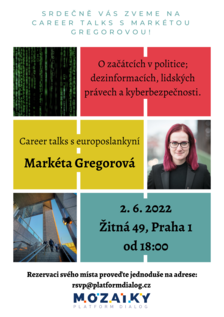 Career talks s europoslankyní Markétou Gregorovou