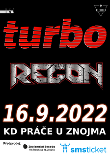 Koncert skupin Turbo a Regon v KD Práče u Znojma