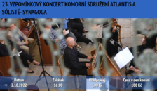 23. vzpomínkový koncert komorní sdružení atlantis a sólisté - synagoga