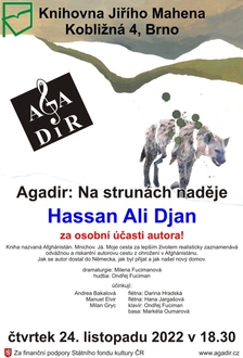 Agadir: Na strunách naděje, Hassan Ali Djan. Hudebně dramatické pásmo v Knihovně Jiřího Mahena