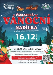 Čáslavská vánoční nadílka - Dobročinný běh/procházka po osvětleném náměstí v Čáslavi