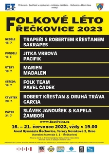 Folk Team - Pavel Čadek - Folkové léto Řečkovice 2023