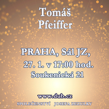 Přednáška Tomáše Pfeiffera v Sále JZ v Praze