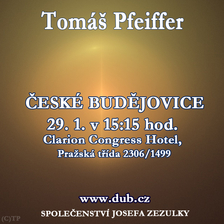 Přednáška Tomáše Pfeiffera v Clarion Congress Hotel v Českých Budějovicích
