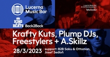 King of the Beats: Krafty Kuts, Plump DJs, Freestylers + A.Skillz  v Lucerna Music Bar