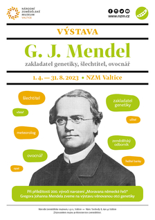 Výstava G. J. Mendel – zakladatel genetiky, šlechtitel, ovocnář - NZM Valtice