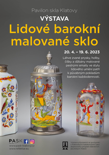 Pavilon skla Klatovy – výstava a nová stálá expozice. Lidové barokní malované sklo 