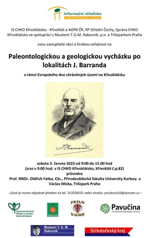 Exkurze po paleontologických lokalitách J. Barranda v CHKO Křivoklátsko