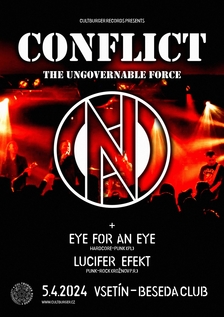 Conflict (UK) + Eye For An Eye (PL) + Lucifer Efekt - Vsetín
