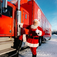 Vánoční kamion Coca-Cola - HM Albert Avion Ostrava