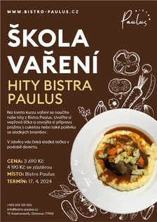 Škola vaření s Romanem Paulusem - Hity Bistra Paulus - Olomouc