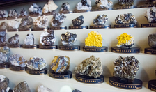Expozice Sály minerálů - Národní muzeum
